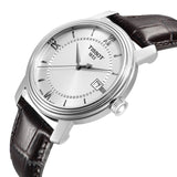  Shop Authentic Tissot T Classic Bridgeport Silver Dial Brown Leather Strap Watch For Men - T097.410.16.038.00 - Luxxuri