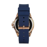  Shop Authentic Guess Frontier DIamonds Gold Dial Blue Rubber Strap Watch For Women - W1160L3 - Luxxuri