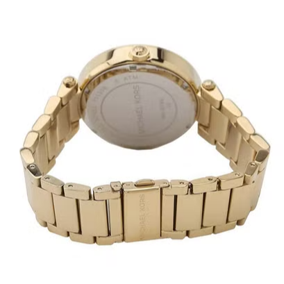  Shop Authentic Michael Kors Parker Diamonds Gold Dial Gold Steel Strap Watch for Women - MK5784 - Luxxuri