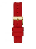  Shop Authentic Guess Cosmo Diamonds Gold Dial Red Rubber Strap Watch for Women - GW0034L6 - Luxxuri