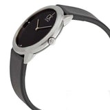  Shop Authentic Calvin Klein Minimal Black Dial Black Leather Strap Watch for Men - K3M221CS - Luxxuri