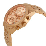  Shop Authentic Michael Kors Ritz Chronograph Rose Gold Dial Rose Gold Steel Strap Watch for Women - MK6077 - Luxxuri