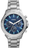  Shop Authentic Fossil Bannon Multifunction Blue Dial Silver Steel Strap Watch for Men - BQ2503 - Luxxuri