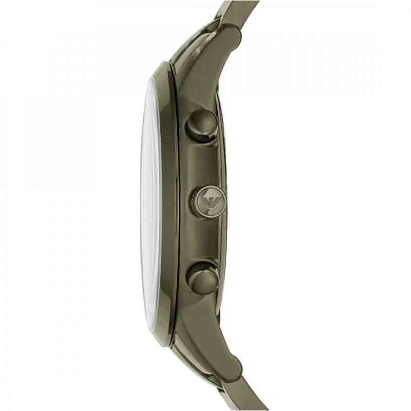  Shop Authentic Emporio Armani Renato Chronograph Quartz Grey Dial Green Steel Strap  Watch For Men - AR11117 - Luxxuri