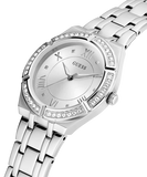  Shop Authentic Guess Cosmo Diamonds Silver Dial Silver Steel Strap Watch For Women - GW0033L1 - Luxxuri