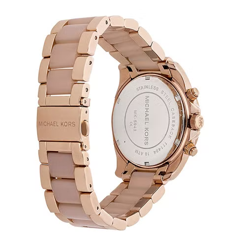  Shop Authentic Michael Kors Blair Chronograph Rose Gold Dial Two Tone Steel Strap Watch for Women - MK5943 - Luxxuri