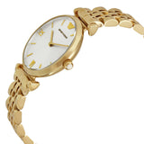  Shop Authentic Emporio Armani Gianni T Bar Silver Dial Gold Stainless Steel Strap Watch For Women - AR1877 - Luxxuri