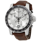  Shop Authentic Tissot Supersport Chrono Silver Dial Brown Leather Strap Watch for Men - T125.617.16.031.00 - Luxxuri