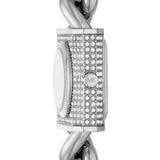  Shop Authentic Michael Kors Chain Lock Pave Silver Dial Silver Steel Strap Watch For Women - MK4718 - Luxxuri