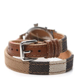  Shop Authentic Burberry Utilitarian White Dial Multicolor Leather Strap Watch for Women - BU7849 - Luxxuri