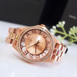 Shop Authentic Marc Jacobs Henry Transparent Rose Gold Dial Rose Gold Steel Strap Watch for Women - MBM3339 - Luxxuri