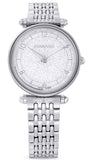 Shop Authentic Swarovski Crystalline Wonder Silver Dial Silver Steel Strap Watch for Women - 5656929 - Luxxuri