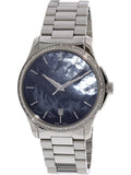  Shop Authentic Gucci G Timeless Diamonds Mother of Pearl Blue Dial Silver Steel Strap Unisex Watch - YA126458 - Luxxuri