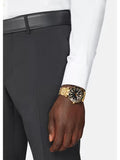  Shop Authentic Versace Greca Sport Quartz Black Dial Gold Steel Strap Watch for Men - VEZ300721 - Luxxuri
