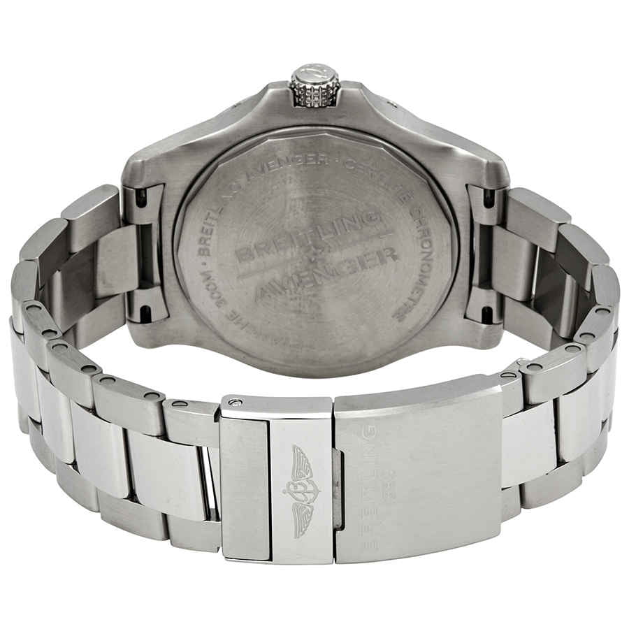  Shop Authentic Breitling Avenger Automatic GMT 45 Blue Dial Silver Steel Strap Watch for Men - A32395101C1A1 - Luxxuri