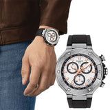  Shop Authentic Tissot T Race Chronograph White Dial Black Rubber Strap Watch For Men - T141.417.17.011.00 - Luxxuri