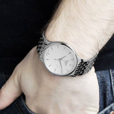  Shop Authentic Tissot T Classic Tradition White Dial Silver Steel Strap Watch For Men - T063.610.11.037.00 - Luxxuri