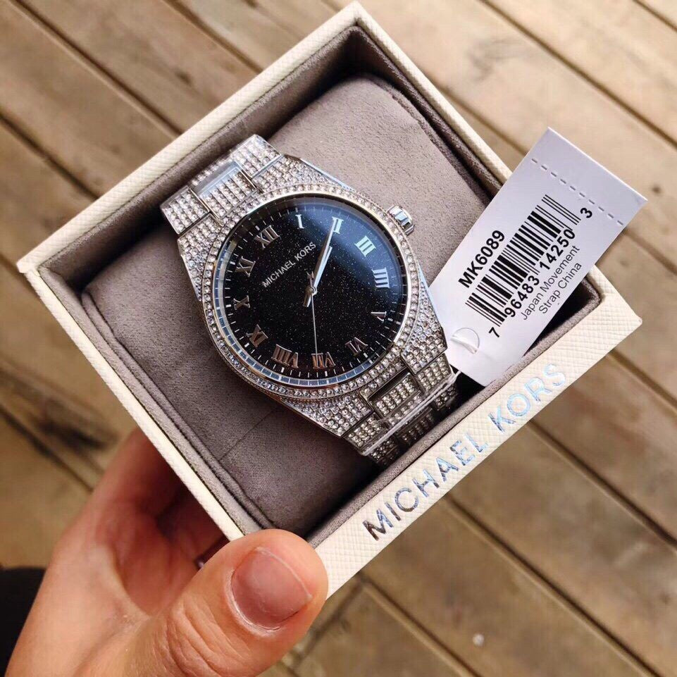  Shop Authentic Michael Kors Channing Diamonds Black Dial Silver Steel Strap Watch for Women - MK6089 - Luxxuri