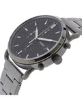  Shop Authentic Fossil The Commuter Black Dial Grey Steel Strap Watch for Men - FS5400 - Luxxuri