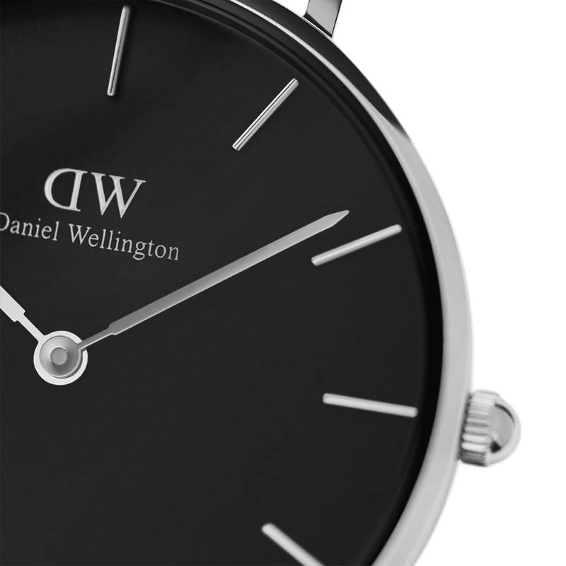  Shop Authentic Daniel Wellington Petite Ashfield Black Dial Black Mesh Strap Watch For Women - DW00100308 - Luxxuri