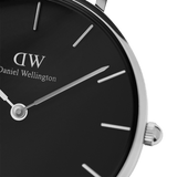  Shop Authentic Daniel Wellington Petite Ashfield Black Dial Black Mesh Strap Watch For Women - DW00100308 - Luxxuri
