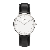  Shop Authentic Daniel Wellington Classic Reading White Dial Black Leather Strap Watch For Women - DW00100058 - Luxxuri