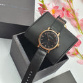  Shop Authentic Marc Jacobs Baker Black Dial Black Leather Strap Watch for Women - MBM8633 - Luxxuri
