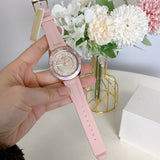  Shop Authentic Michael Kors Runway Three Hand Crystal Pave Dial Pink Rubber Strap Watch For Women - MK6854 - Luxxuri