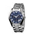  Shop Authentic Emporio Armani Classic Blue Dial Silver Steel Strap Watch For Men - AR1635 - Luxxuri