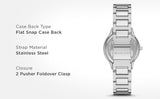  Shop Authentic Michael Kors Sage Three-Hand Mother of Pearl White Dial Silver Steel Strap Watch for Women - MK4824 - Luxxuri
