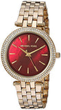  Shop Authentic Michael Kors Darci Quartz Mother of Pearl Red Dial Gold Steel Strap Watch For Women - MK3583 - Luxxuri