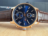  Shop Authentic Tommy Hilfiger Aiden Quartz Blue Dial Brown Leather Strap Watch for Men - 1791308 - Luxxuri