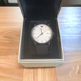  Shop Authentic Emporio Armani Luigi White Dial Black Mesh Bracelet Watch For Men - AR11046 - Luxxuri