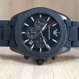  Shop Authentic Emporio Armani Sportivo Chronograph Black Dial Black Silicone Strap Watch For Men - AR6092 - Luxxuri