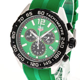  Shop Authentic Tag Heuer Formula 1 Chronograph Green Dial Green Rubber Strap Watch for Men - CAZ101AP.FT8056 - Luxxuri