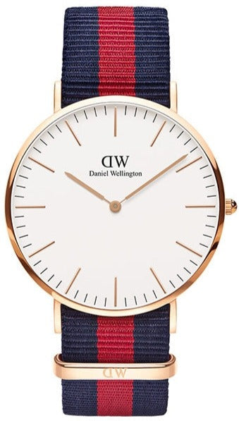  Shop Authentic Daniel Wellington Classic Oxford White Dial Two Tone NATO Strap Watch For Men - DW00100001 - Luxxuri