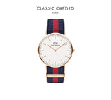  Shop Authentic Daniel Wellington Classic Oxford White Dial Two Tone NATO Strap Watch For Men - DW00100001 - Luxxuri