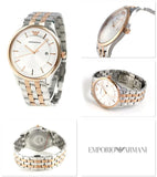  Shop Authentic Emporio Armani Lambda Analog Silver Dial Two Tone Steel Strap Watch For Men - AR11044 - Luxxuri