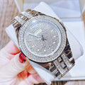  Shop Authentic Bulova Crystal Pave Silver Dial Silver Steel Strap Watch for Men - 96B235 - Luxxuri