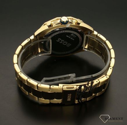  Shop Authentic Hugo Boss Energy Chronograph Blue Dial Gold Steel Strap Watch For Men - 1513973 - Luxxuri