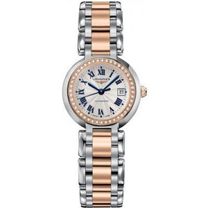  Shop Authentic Longines PrimaLuna Automatic Diamond 26.5mm Silver Dial Two Tone Steel Strap Watch for Women - L8.111.5.79.6 - Luxxuri