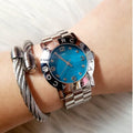  Shop Authentic Marc Jacobs Amy Blue Dial Silver Steel Strap Watch for Women - MBM3272 - Luxxuri