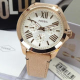  Shop Authentic Fossil Cecile White Dial Beige Leather Strap Watch for Women - AM4532 - Luxxuri