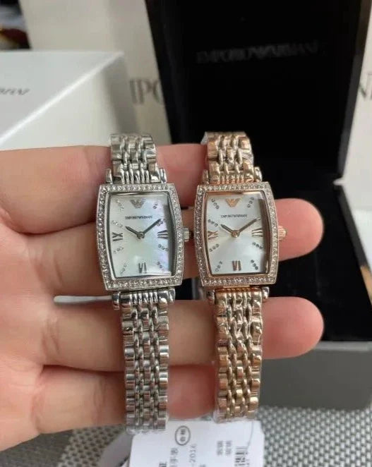  Shop Authentic Emporio Armani Gianni T-Bar Quartz White Dial Silver Steel Strap Watch For Women - AR11405 - Luxxuri