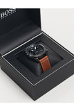  Shop Authentic Hugo Boss Pilot Black Dial Brown Leather Strap Watch for Men - 1513851 - Luxxuri