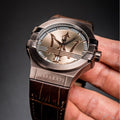  Shop Authentic Maserati Potenza Brown Dial Brown Leather Strap Watch For Men - R8851108011 - Luxxuri