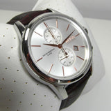 Shop Authentic Hugo Boss Jet White Dial Brown Leather Strap Watch for Men - 1513280 - Luxxuri