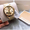  Shop Authentic Michael Kors Hartman Quartz Gold Dial Gold Steel Strap Watch For Women - MK3490 - Luxxuri