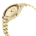  Shop Authentic Marc Jacobs Marc Tether Transparent Gold Dial Gold Steel Strap Watch for Women - MBM3413 - Luxxuri