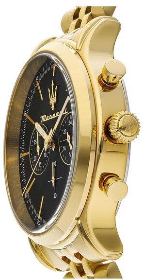  Shop Authentic Maserati Epoca Chronograph Black Dial Gold Steel Strap Watch For Men - R8873618023 - Luxxuri